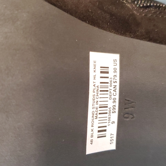 NWT Torrid sexy Black boots with rounds studs and  peep toe - Picture 11 of 11